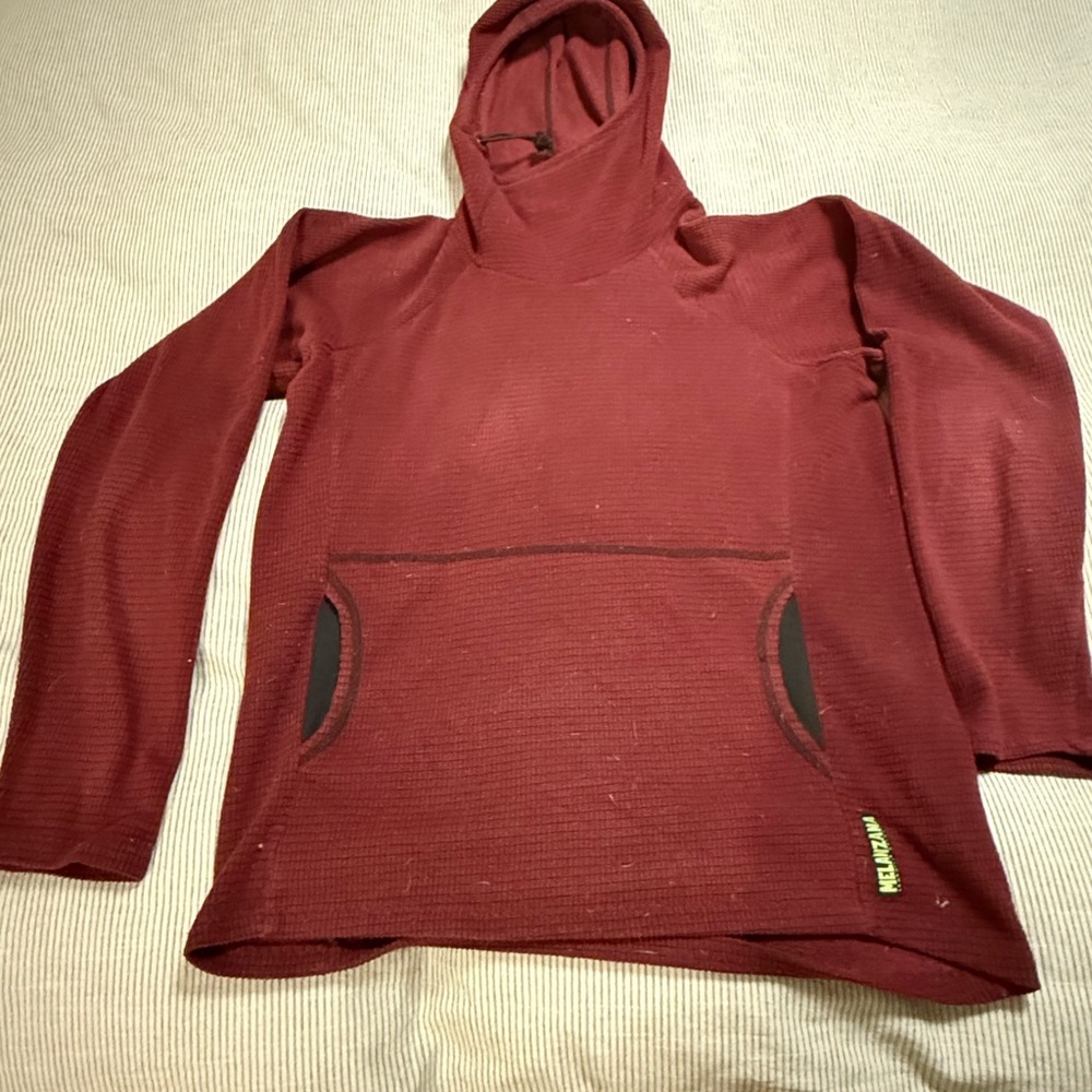Melanzana Burgundy Hooded Sweater